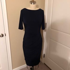 Navy Vince Camuto Dress with Ruching